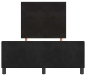 Cama vidaXL Preta 120x190 cm em Veludo