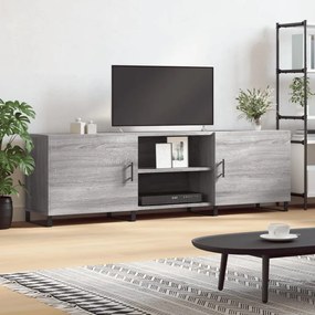 vidaXL Móvel de TV 150x30x50 cm derivados de madeira cinzento sonoma