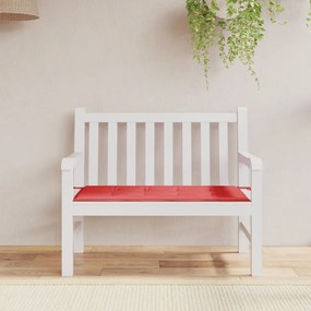 vidaXL Almofadão p/ banco de jardim 100x50x3cm tecido oxford vermelho