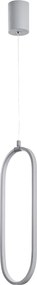 Candeeiro de Teto Can – Cinzento – 17 x 60-110 x 10 cm