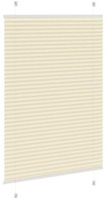 Creme Plissada Cega 85x150 cm Largura Tecido 84,4 cm Poliéster