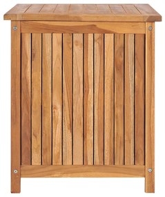 Caixa arrumação para jardim 60x50x58 cm madeira teca maciça