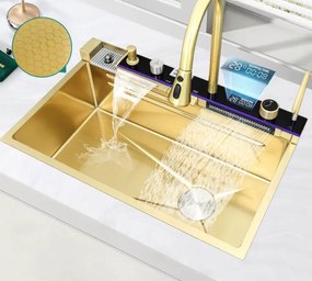 Lava-Loiça Multifuncional com Queda de Água e Display Digital – Modelo