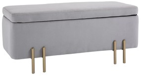 Banco com Arrumação – Avignon – 100x40x42 cm – Cinzento Claro