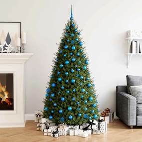 vidaXL 111 pcs conjunto de enfeites de Natal poliestireno azul