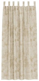 Cortinas de Veludo 2 peças com Ilhós Creme 260x140 cm