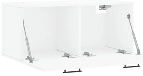 Armário de parede 80x36,5x35 cm deriv. madeira branco brilhante