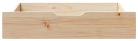 Gavetas para cama com rodas 2 pcs 85x55x17 cm pinho maciço