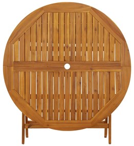 Conjunto de jantar p/ jardim 5 pcs madeira de acácia maciça