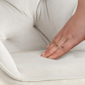 Cadeira de jantar Cassis Velvet Cinzento Claro