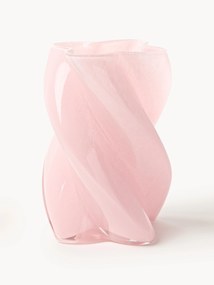 Jarra em vidro artesanal Marshmallow, Alt 20 cm