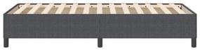 Cama vidaXL Cinza Escuro 90x200 cm em Tecido Cotele