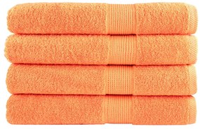 Toalhas premium SOLUND 4 pcs 100x200 cm 600 gsm laranja