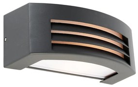 Candeeiro de parede moderno antracite IP44 - Hurricane 1 Moderno