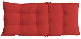 Almofadões p/ cadeira encosto alto 6 pcs tecido oxford vermelho