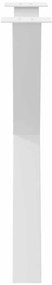 Pés para mesa de jantar em formato de X, 3 peças, branco, 70x(72-73) c
