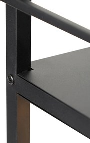 Candeeiro de pé industrial inteligente preto com Wi-Fi G95 - Cage Rack