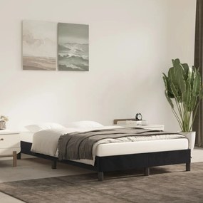 Estrutura de cama sem colchão 120x190 cm Veludo preto