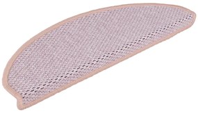 Tapetes escada adesivos aspeto sisal 30pcs 65x21x4cm cor rosa