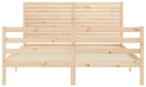 Estrutura de cama King Size com cabeceira madeira maciça