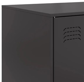 Aparador 67x39x107 cm aço preto