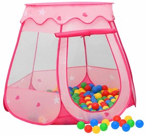 Tenda de brincar infantil 102x102x82 cm rosa