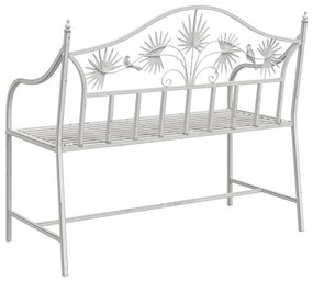 Banco Branco Metal 104 x 52.5 x 89 cm Feito para Durar