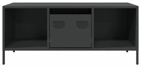 Mesa de centro 101,5x50x43,5 cm aço laminado a frio preto