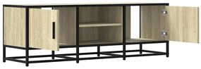 Móvel p/ TV 120x35x41 cm deriv. madeira/metal carvalho sonoma