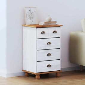 vidaXL Cômoda Branco 45.8 x 40 x 79 cm Madeira de pinho maciça