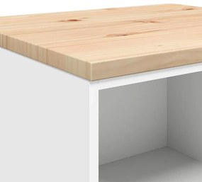 Armário de arrumação de garagem Branco 60x51x85 cm