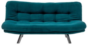Sofá-cama de 3 lugares Misa – Verde Petróleo – 52x175x40 cm