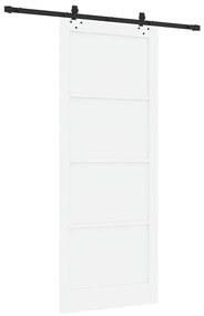 Porta Deslizante vidaXL com Conjunto de Hardware Branca 93x232 cm Made