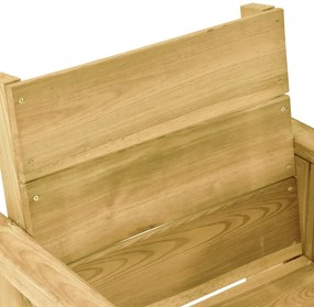 7 pcs conj. de jantar p/ jardim c/ almofadões pinho impregnado