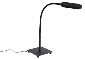 Candeeiro de mesa moderno preto dimmer-4-etapas LED - BOTOT Moderno
