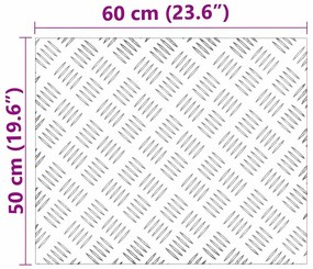 Placas de Alumínio Antiderrapantes vidaXL 2 unidades 60x50 cm
