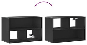 Móvel para TV 60x31x39,5 cm derivados de madeira/metal preto