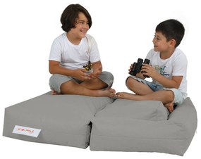 Cadeira de Jardim Kids Double Seat Pouf – Fumado – 100x50x40 cm | Trib