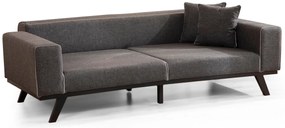Sofá-Cama de 3 Lugares Leon – Antracite – 222x92x77 cm