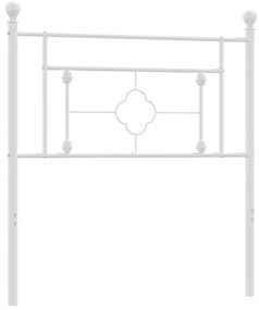 Cabeceira de cama 100 cm metal branco