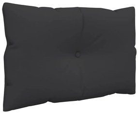 Almofadões de paletes 2 pcs tecido preto