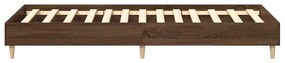 Estrutura cama s/ colchão 100x200 cm carvalho castanho