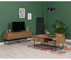 Conjunto de Mobiliário de Sala Laxus – Nogueira – Medidas Variadas
