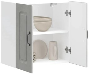 vidaXL Armário de parede cozinha Kalmar betão madeira projetada cinza