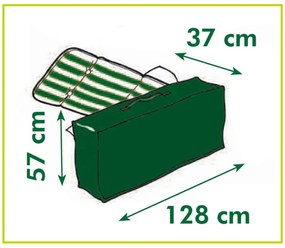 Cobertura protetora para almofadões de exterior 128x57x37 cm
