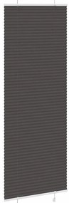 Preto Plissada Cega 70x200 cm Largura Tecido 69,4 cm Poliéster