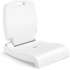 Cadeira dobrável portátil para exterior, piscina branca