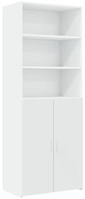 Armário de arrumação 70x42,5x225 cm derivados de madeira branco