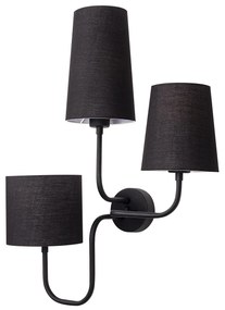 Candeeiro de Parede Catal – Preto – 50 x 20 cm