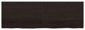 Bancada p/ WC 180x60x(2-4)cm madeira tratada maciça castanho